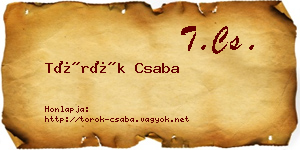 Török Csaba névjegykártya